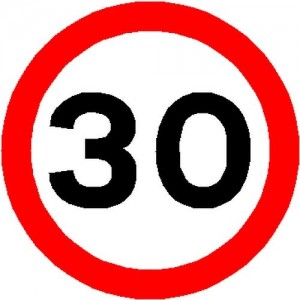 30MPH Sign