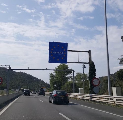 Entering Spain