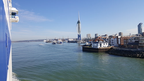 View on Ferry of Portsmouth Harbour