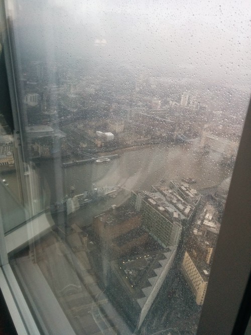 Rain View down from the Shard