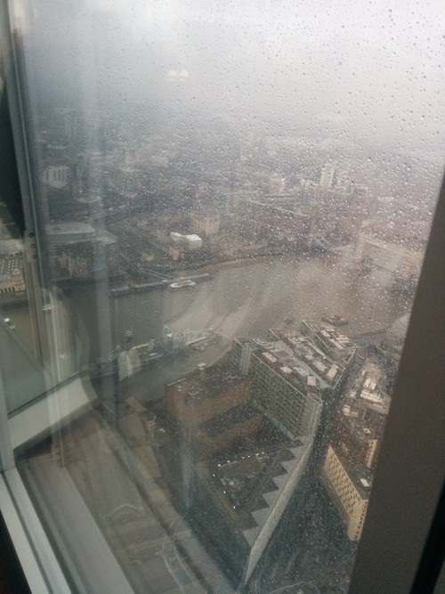 Rain View down from the Shard