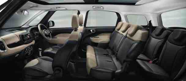 Fiat 500L MPW interior seating