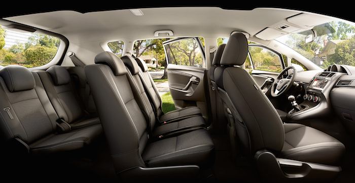 Toyota Verso seating layout