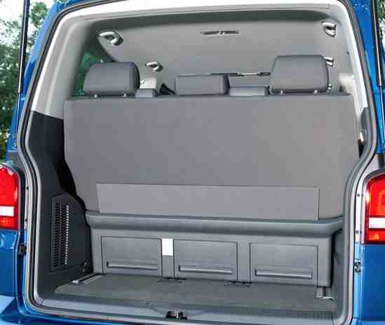 VW Caravelle Boot Space