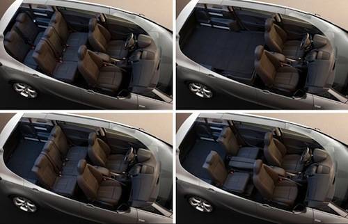 Vauxhall Zafira Seating